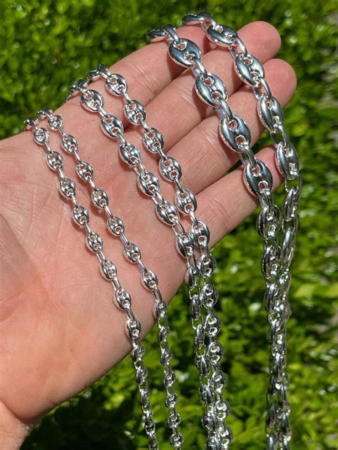 gucci mariner link chain silver|puffed mariner gucci chain.